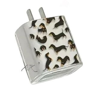 Dachshund USB-C Wall Charger & Cover 🐾 Doxie Wiener